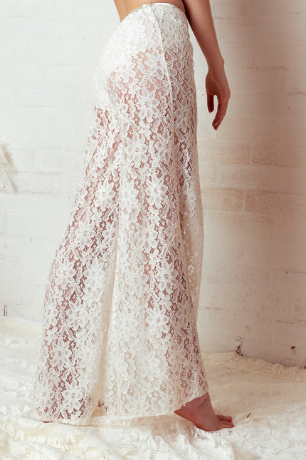 Harlow Loves Daisy | Erin-Rose Lace Wide Leg Trousers