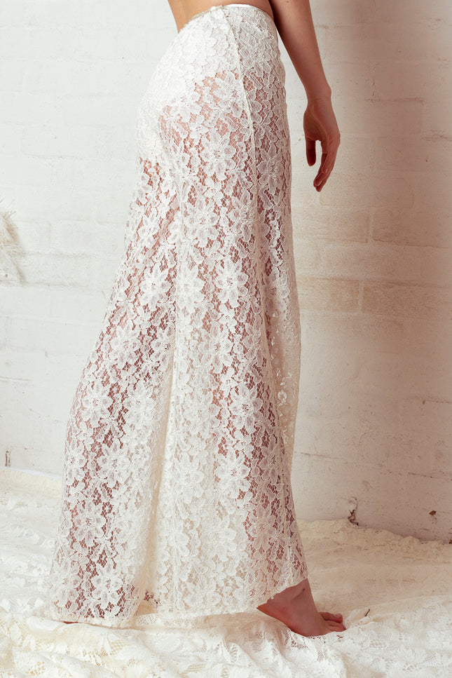 Harlow Loves Daisy | Erin-Rose Lace Wide Leg Trousers