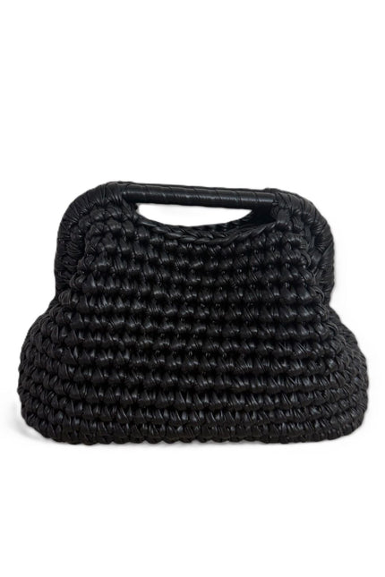Springmoonatelier | Handmade Metallic Crochet Handbag – Statement Evening Bag