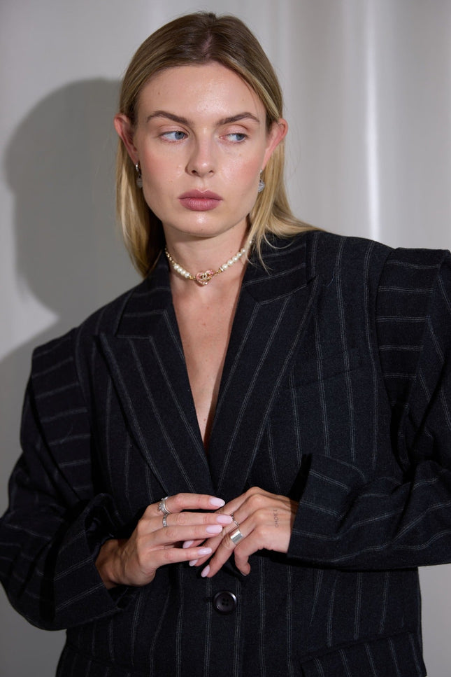 BÚDZIKO | EMILY BLAZER WITH EXAGGERATED SHOULDERS