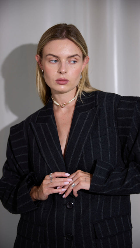 BÚDZIKO | EMILY BLAZER WITH EXAGGERATED SHOULDERS