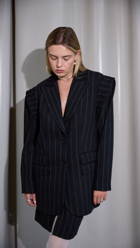 BÚDZIKO | EMILY BLAZER WITH EXAGGERATED SHOULDERS