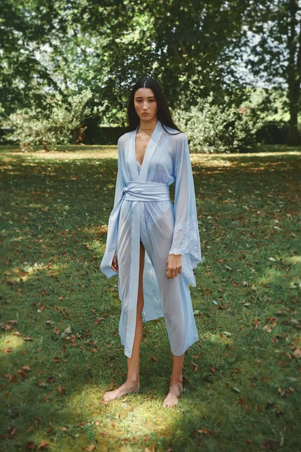 Luciela | BLUE SHEER MESH KIMONO