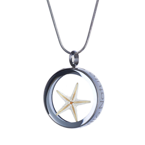 My Little Nature I Statement Necklace With Natural Starfish