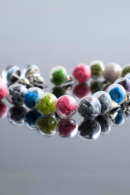 My Little Nature I Stud Earrings With Blue Stones