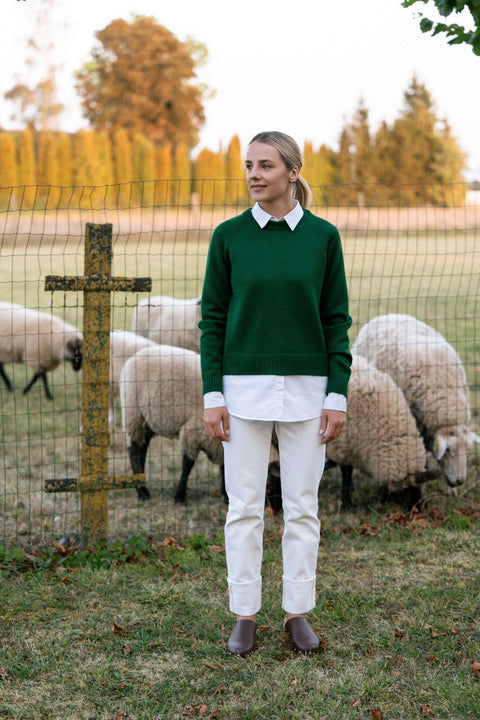 Monala | Sweter z wełny merino z okrągłym dekoltem