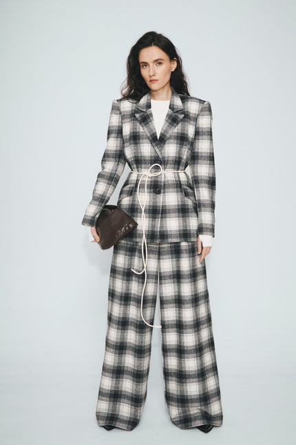 #1 Woolen tartan jacket