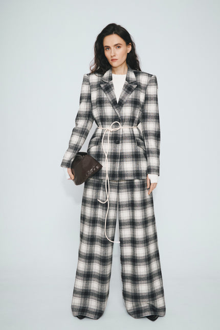 Selera | Woolen tartan suit