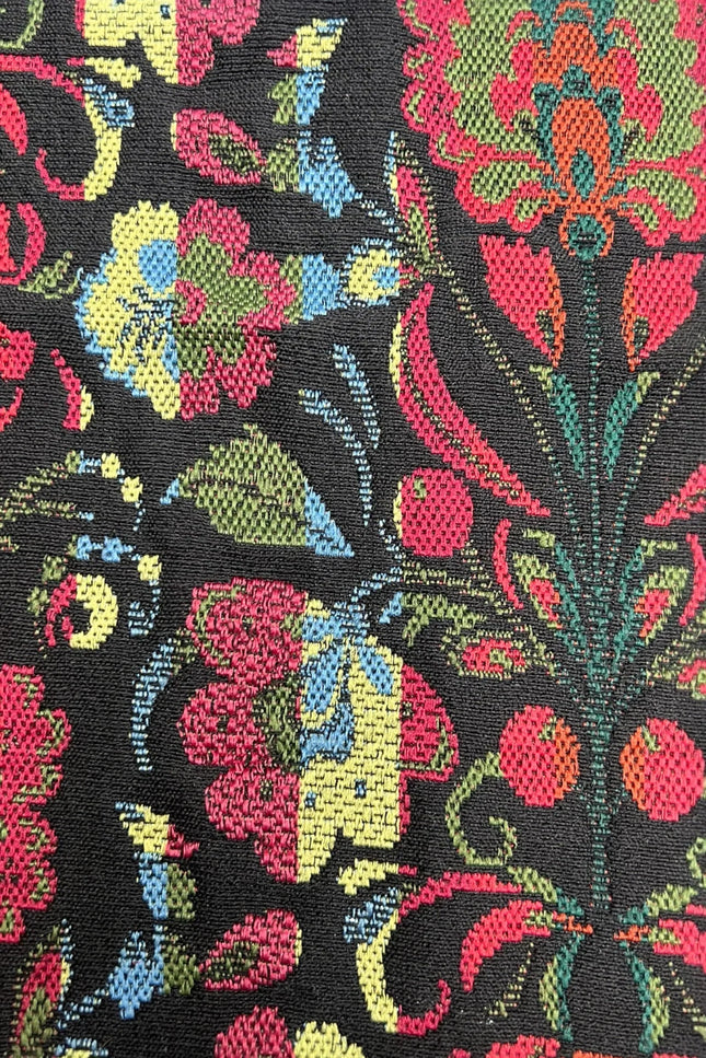 Dryden Folk Jacquard Fur Collared Coat - Detail 4