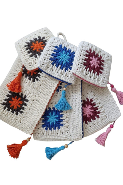 Springmoonatelier | Handmade Crochet Clutch & Mini Pouch Set