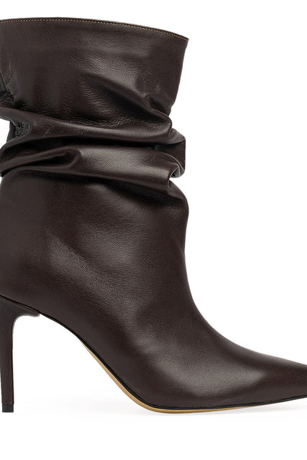 Lunaire Botine din Piele Nappa Espresso Brown