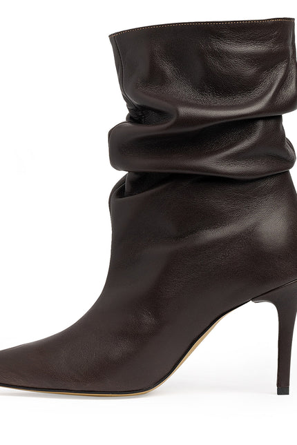 Lunaire Botine din Piele Nappa Espresso Brown