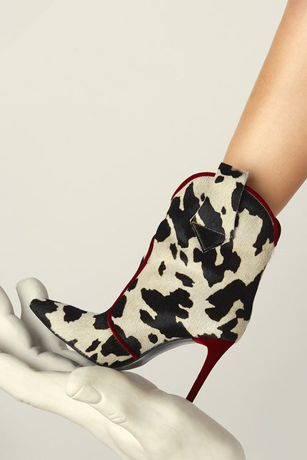 Meteorite Botine din Piele Calf Hair