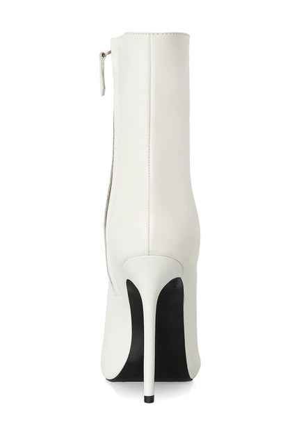 Satte-Lite Botine din Piele Nappa Cloud Dancer