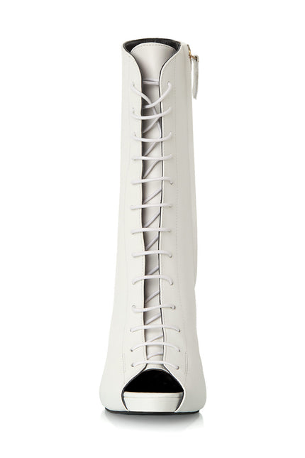 Satte-Lite Botine din Piele Nappa Cloud Dancer