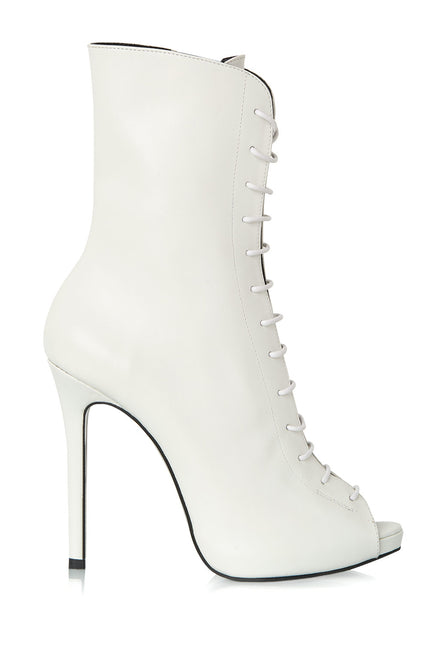 Satte-Lite Botine din Piele Nappa Cloud Dancer