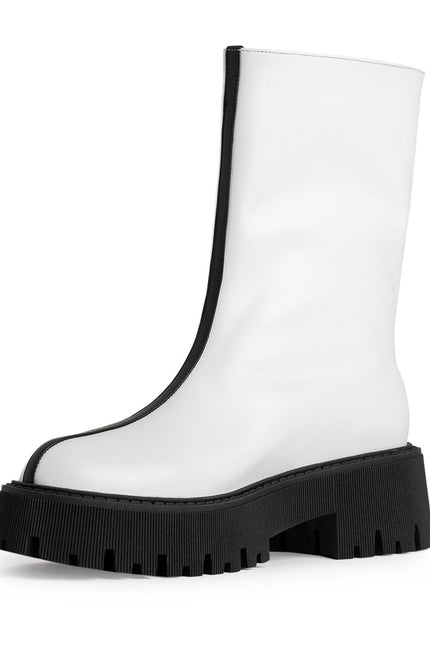 Come(t) Bocanci din Piele Nappa Cloud Dancer