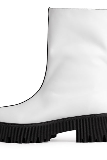 Come(t) Bocanci din Piele Nappa Cloud Dancer