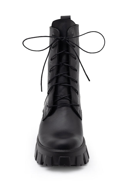 Stryde Bocanci din Piele Nappa Neagra