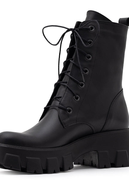 Stryde Bocanci din Piele Nappa Neagra
