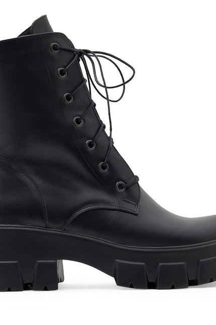 Stryde Bocanci din Piele Nappa Neagra