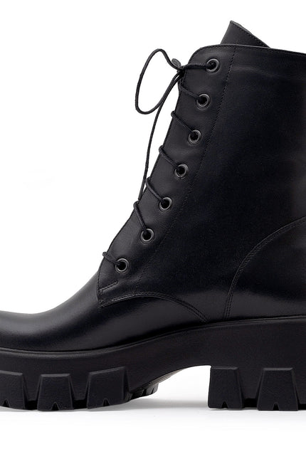 Stryde Bocanci din Piele Nappa Neagra