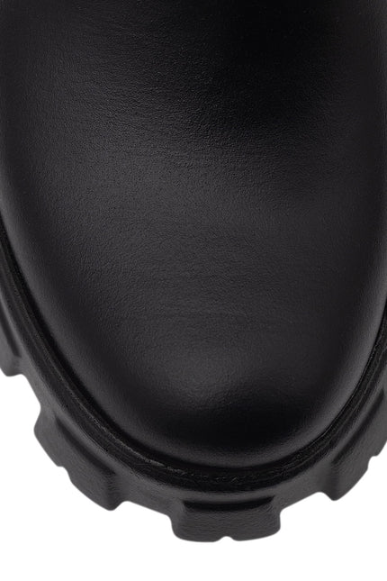 Stryde Bocanci din Piele Nappa Neagra