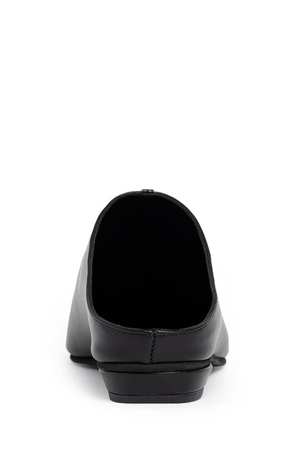 Horiz-On Saboti Fara Toc din Piele Nappa Black&Black