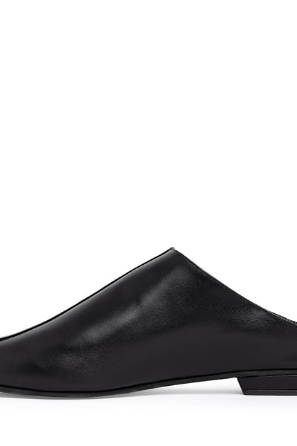 Horiz-On Saboti Fara Toc din Piele Nappa Black&Black