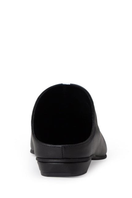 Horiz-On Saboti Fara Toc din Piele Nappa Black&White