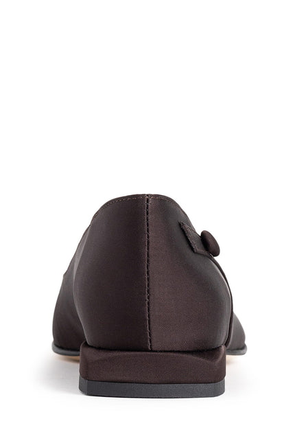 Linea Intima Pantofi Fara Toc din Satin Espresso Brown