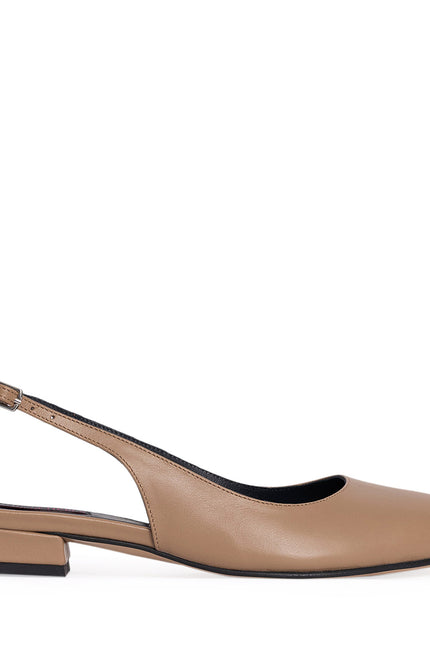 Zephyr Pantofi Slingback Fara Toc din Piele Nappa Nude