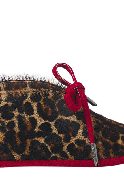 Wonder Kiddo Pantofi din Piele Animal Print-Red Pentru Copii