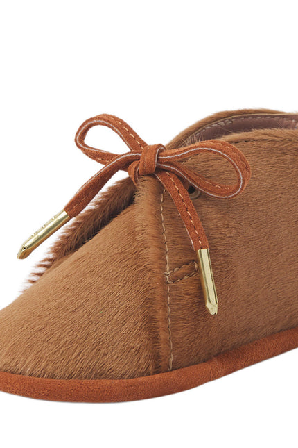 Wonder Kiddo Pantofi din Piele Nude Pentru Copii