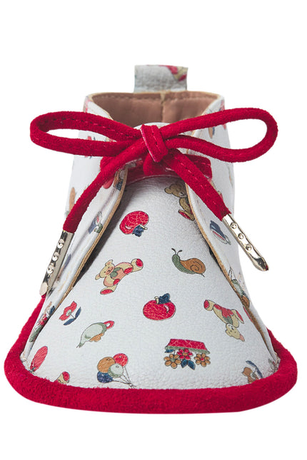 Wonder Kiddo Pantofi din Piele Red-White Pentru Copii