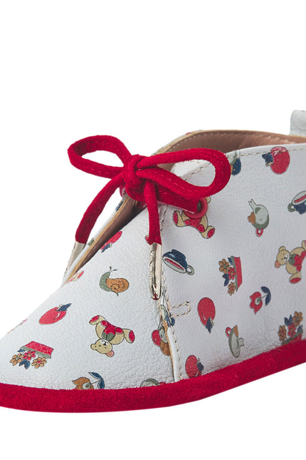Wonder Kiddo Pantofi din Piele Red-White Pentru Copii