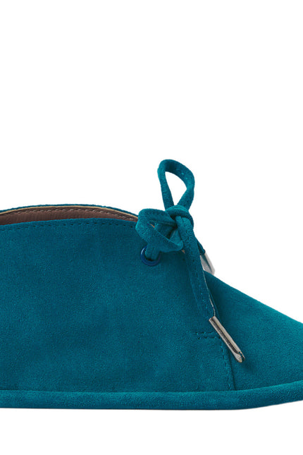 Wonder Kiddo Pantofi din Piele Turquoise Pentru Copii