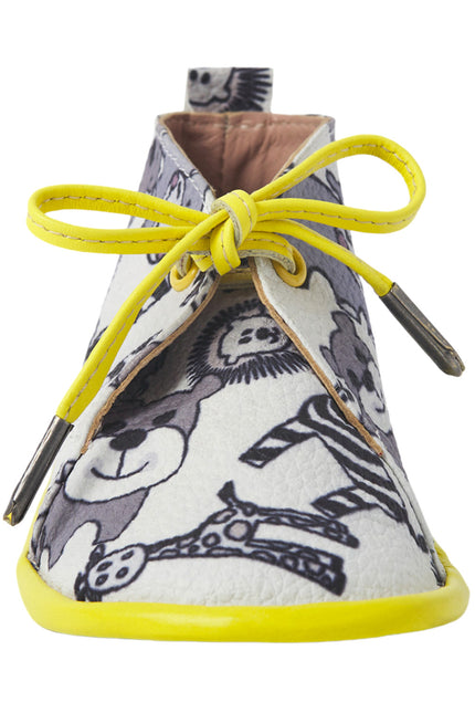 Wonder Kiddo Pantofi din Piele Cartoon-Yellow Pentru Copii