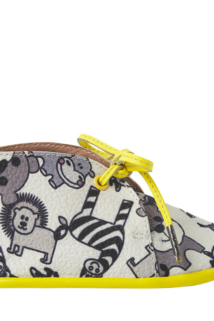 Wonder Kiddo Pantofi din Piele Cartoon-Yellow Pentru Copii