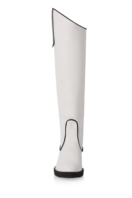 Sky-High Cizme din Piele Nappa Cloud Dancer