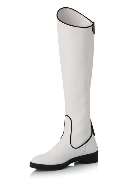 Sky-High Cizme din Piele Nappa Cloud Dancer