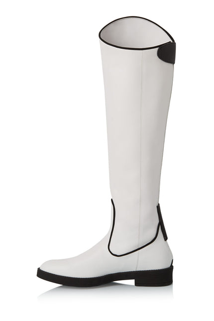 Sky-High Cizme din Piele Nappa Cloud Dancer