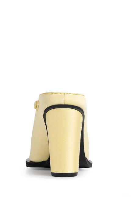Indugio Saboti din Satin Butter Yellow