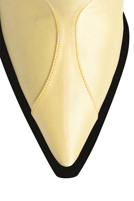 Indugio Saboti din Satin Butter Yellow