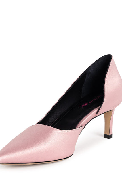 Cult Of Silence Pantofi Stiletto din Satin Light Pink