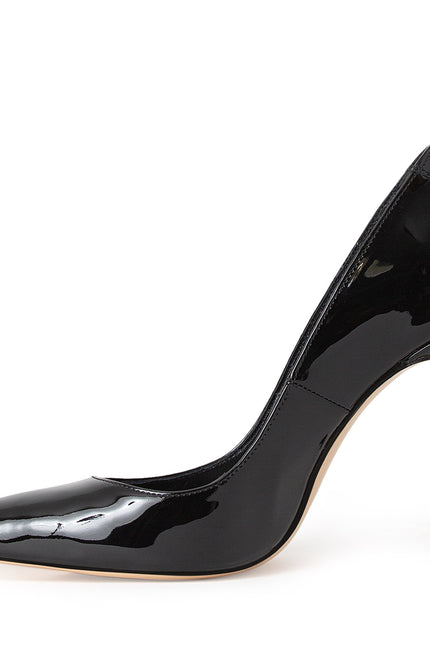 Golden Hour Pantofi Stiletto din Piele Lacuita Neagra