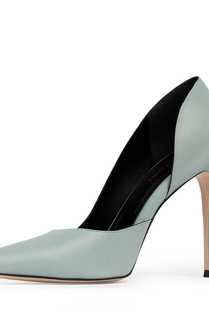 Remarkable Lady Pantofi Stiletto din Piele Nappa Dusty Blue