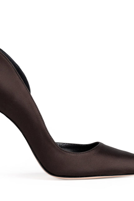 Timeless Desire Pantofi Stiletto din Satin Espresso Brown
