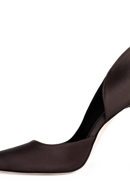 Timeless Desire Pantofi Stiletto din Satin Espresso Brown