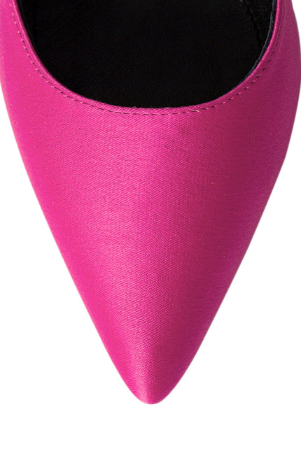 Timeless Desire Pantofi Stiletto din Satin Fuchsia